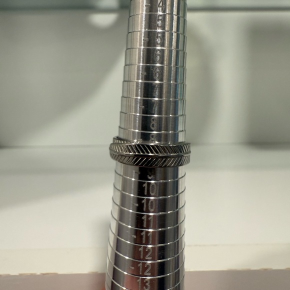 Orezza Silver Textured Men's Rings Set - Picture 8 of 9